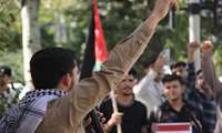 تجمع حمایت از مردم فلسطین و عملیات «طوفان الاقصی»+گزارش تصویری
