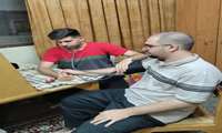 سنجش فشار خون دانشجویان و کارکنان خوابگاه امام علی (ع) در هفته سلامت مردان