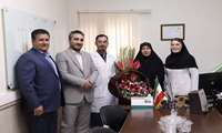 بازدید صمیمانه معاون فرهنگی، دانشجویی از درمانگاه اداره سلامت به مناسبت روز پزشک