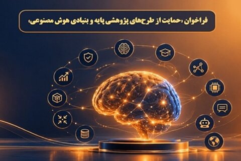 اعلام فراخوان حمایت از طرح‌های پژوهشی پایه و بنیادی هوش مصنوعی